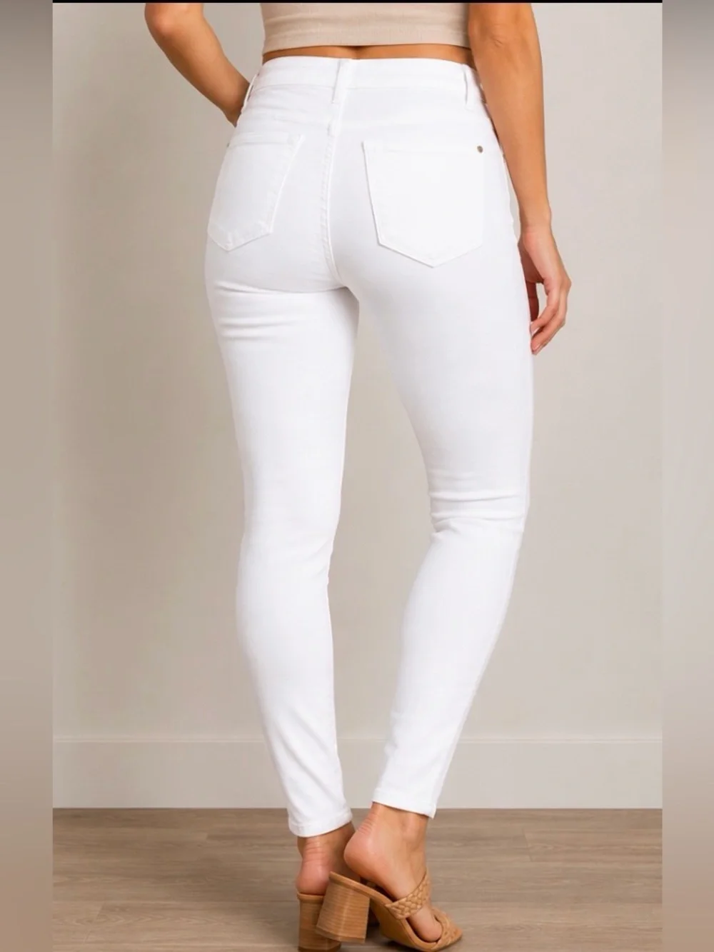 NWT Judy Blue White High Waist Skinny Jeans Size 5/27 Stretch - Picture 2 of 8